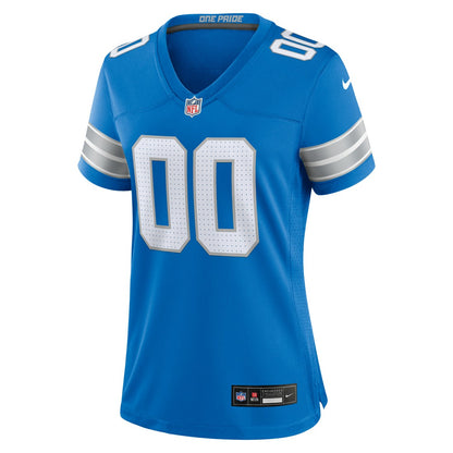 Detroit Lions Women's Custom Game Jersey - Blue | NFL Jerseys