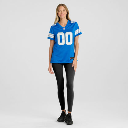 Detroit Lions Women's Custom Game Jersey - Blue | NFL Jerseys