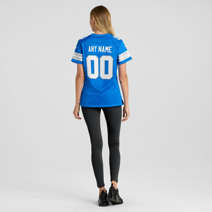 Detroit Lions Women's Custom Game Jersey - Blue | NFL Jerseys