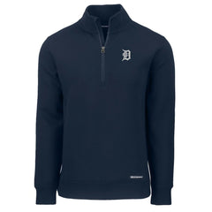 Detroit Tigers Cutter & Buck Roam Eco Recycled Quarter-Zip Pullover Lifestyle