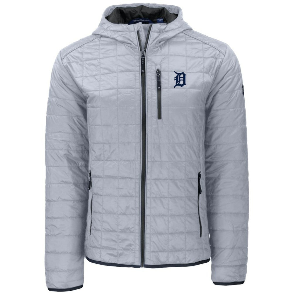 Detroit Tigers Cutter & Buck Rainier Primaloft Eco Full-Zip Hooded Jacket Lifestyle