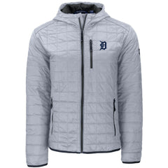 Detroit Tigers Cutter & Buck Rainier Primaloft Eco Full-Zip Hooded Jacket Lifestyle