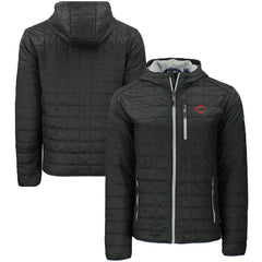 Cincinnati Reds Cutter & Buck Rainier Primaloft Eco Full-Zip Hooded Jacket Clearance