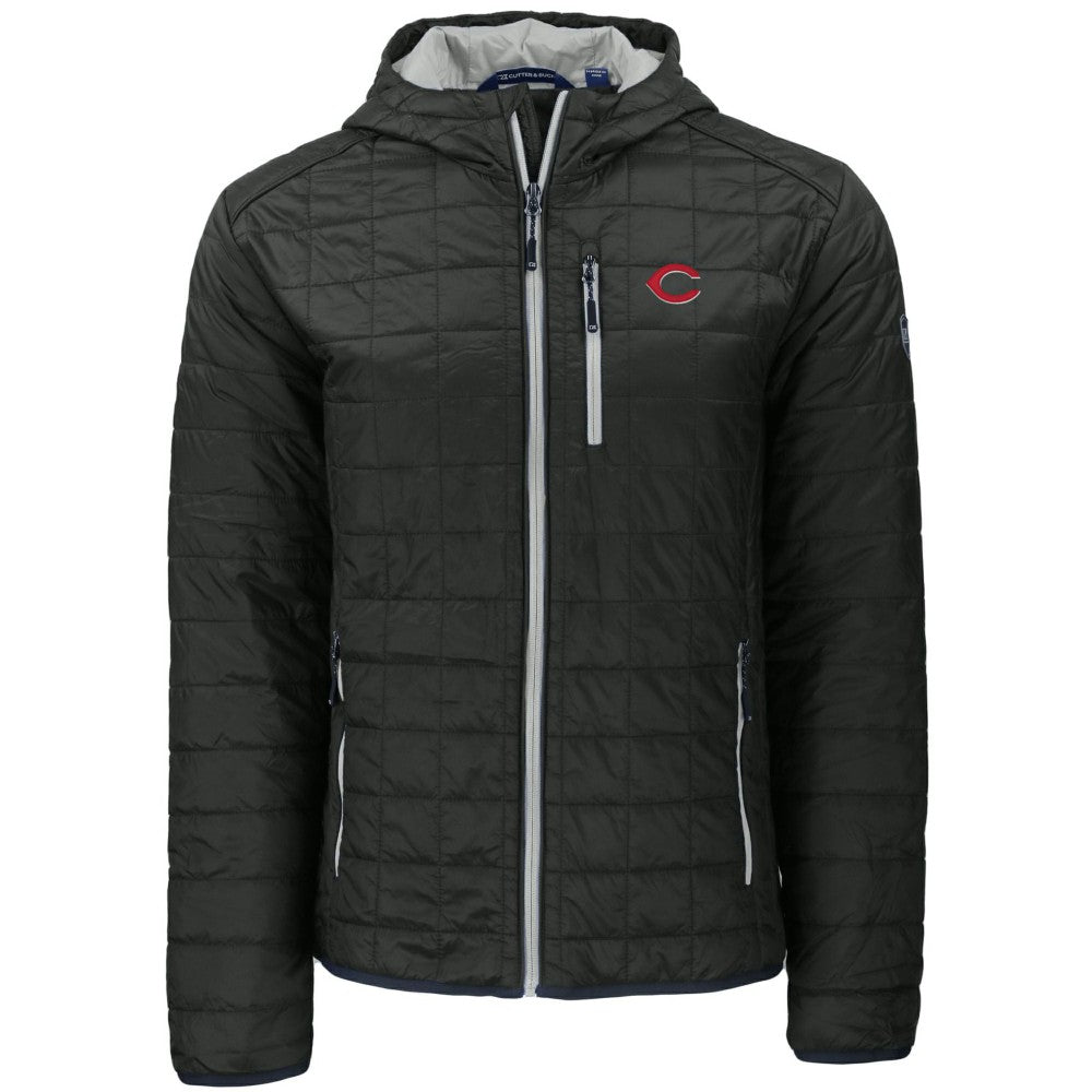 Cincinnati Reds Cutter & Buck Rainier Primaloft Eco Full-Zip Hooded Jacket Clearance