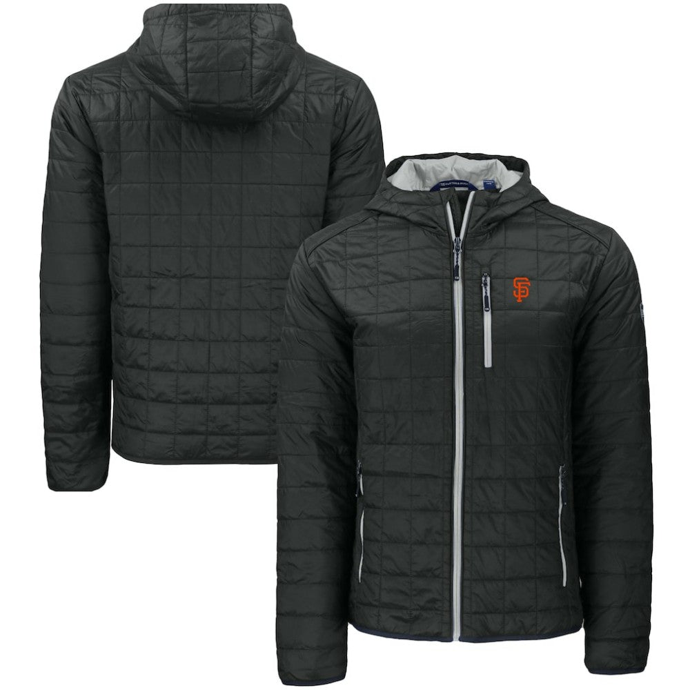 San Francisco Giants Cutter & Buck Rainier Primaloft Eco Full-Zip Hooded Jacket discount