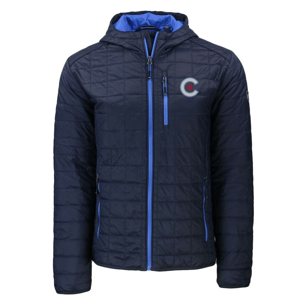 Chicago Cubs Cutter & Buck City Connect Rainier Primaloft Eco Full-Zip Hooded Jacket Online