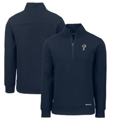 Philadelphia Phillies Cutter & Buck Americana Roam Eco Recycled Quarter-Zip Sweatshirt discount