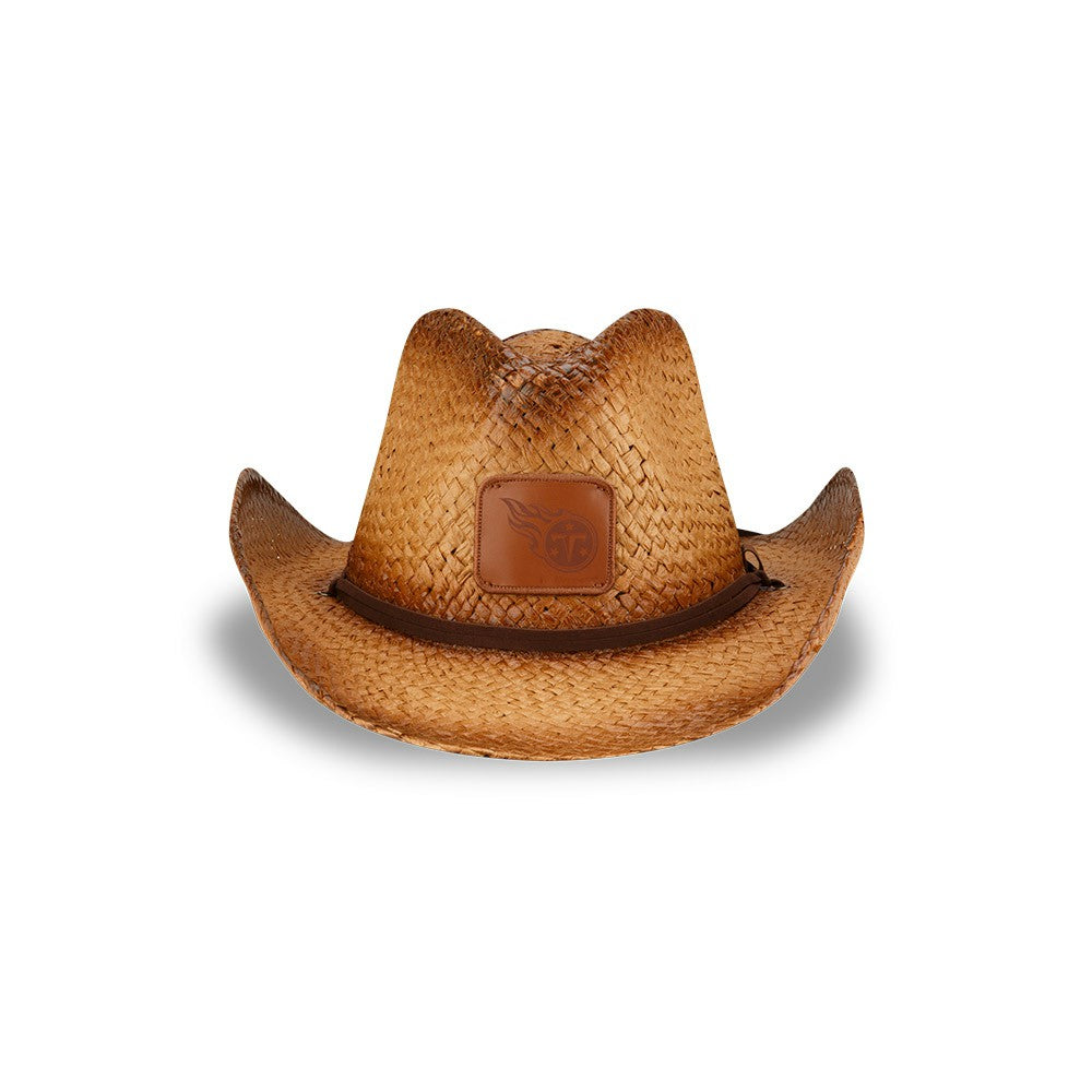 Tennessee Titans New Era Unisex Dutton Curved Brim Straw Hat Brown - NFL
