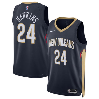 Jordan Hawkins New Orleans Pelicans Unisex Swingman Jersey - Icon Edition - Navy | NBA Jerseys