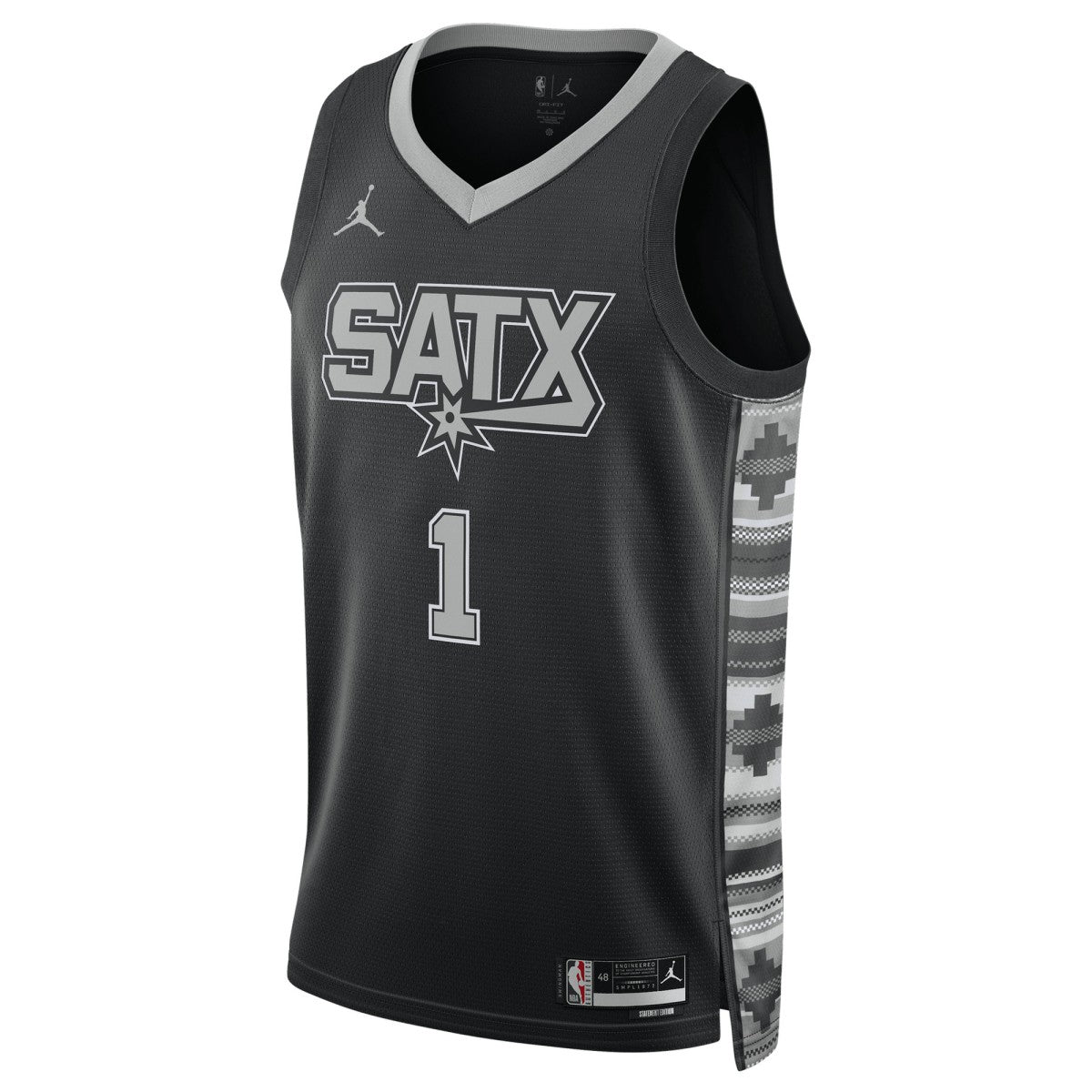 NBA - Victor Wembanyama San Antonio Spurs Jordan Brand Unisex Swingman Jersey - Statement Edition - Black