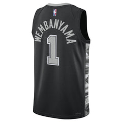 NBA - Victor Wembanyama San Antonio Spurs Jordan Brand Unisex Swingman Jersey - Statement Edition - Black