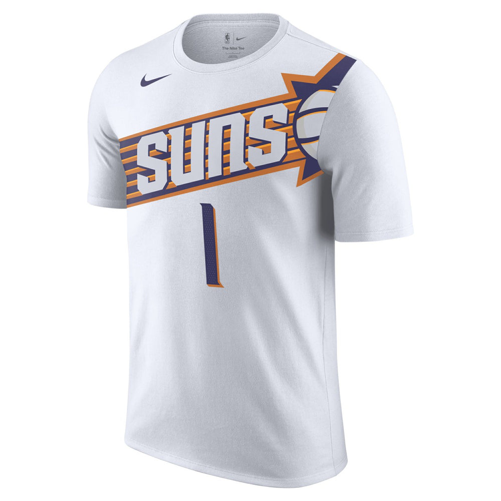 Nike - Devin Booker Phoenix Suns 2023/24 Association Name & Number T-Shirt - White