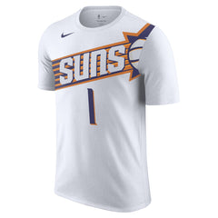Nike - Devin Booker Phoenix Suns 2023/24 Association Name & Number T-Shirt - White