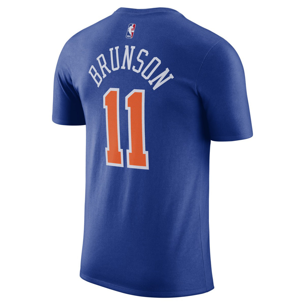 Nike - Jalen Brunson New York Knicks Icon Edition Name & Number T-Shirt - Blue