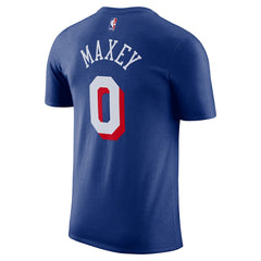 Nike - Tyrese Maxey Philadelphia 76ers Icon Edition Name & Number T-Shirt - Royal