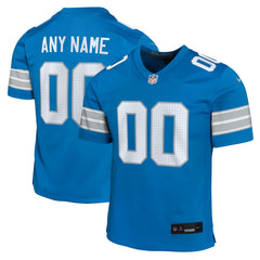 Detroit Lions Youth Custom Game Jersey Blue - Nike