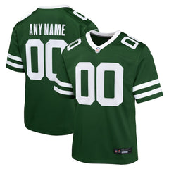New York Jets Youth Custom Game Jersey Legacy Green - Nike