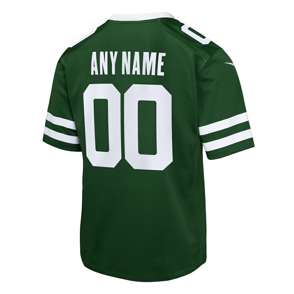 New York Jets Youth Custom Game Jersey Legacy Green - Nike