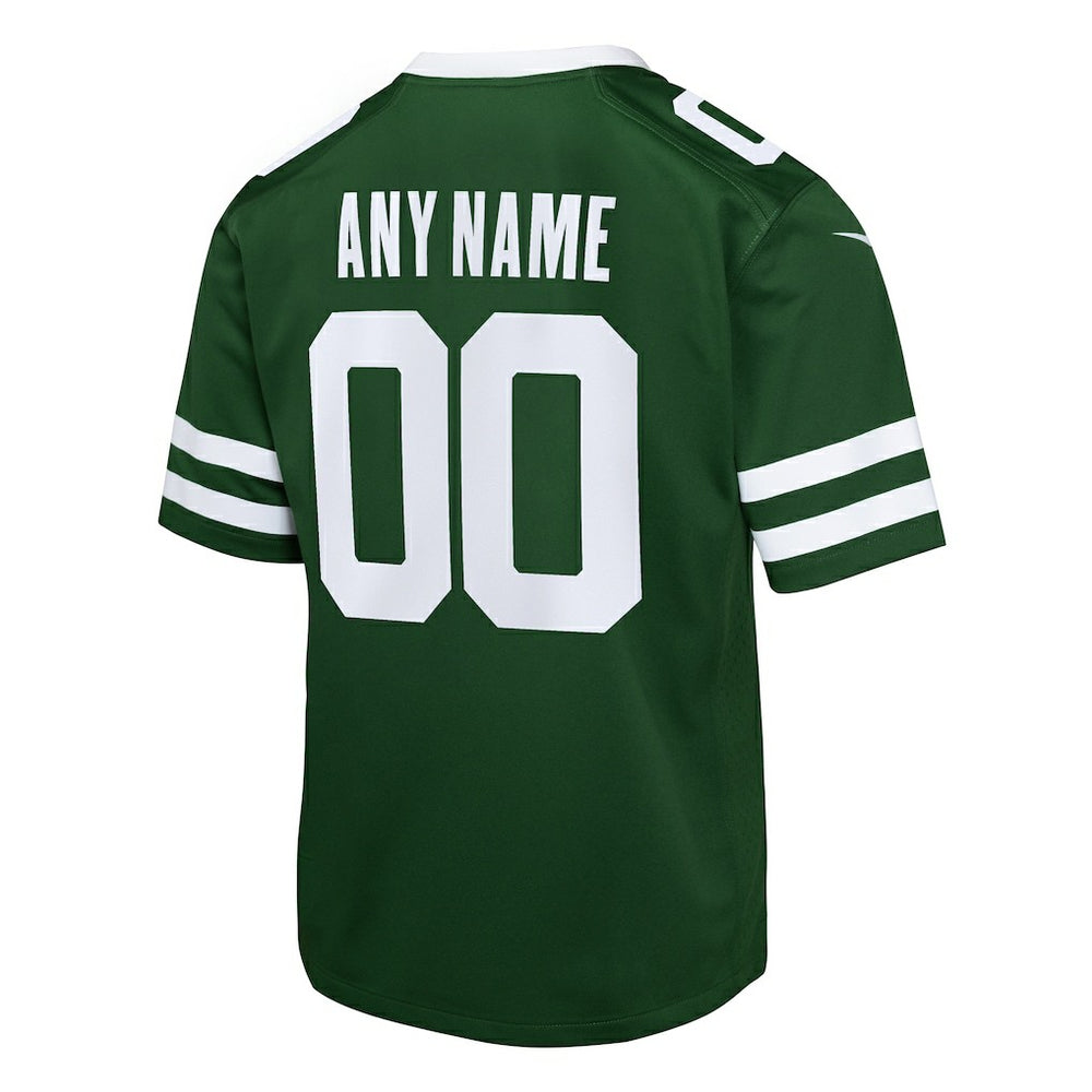 New York Jets Youth Custom Game Jersey Legacy Green - Nike