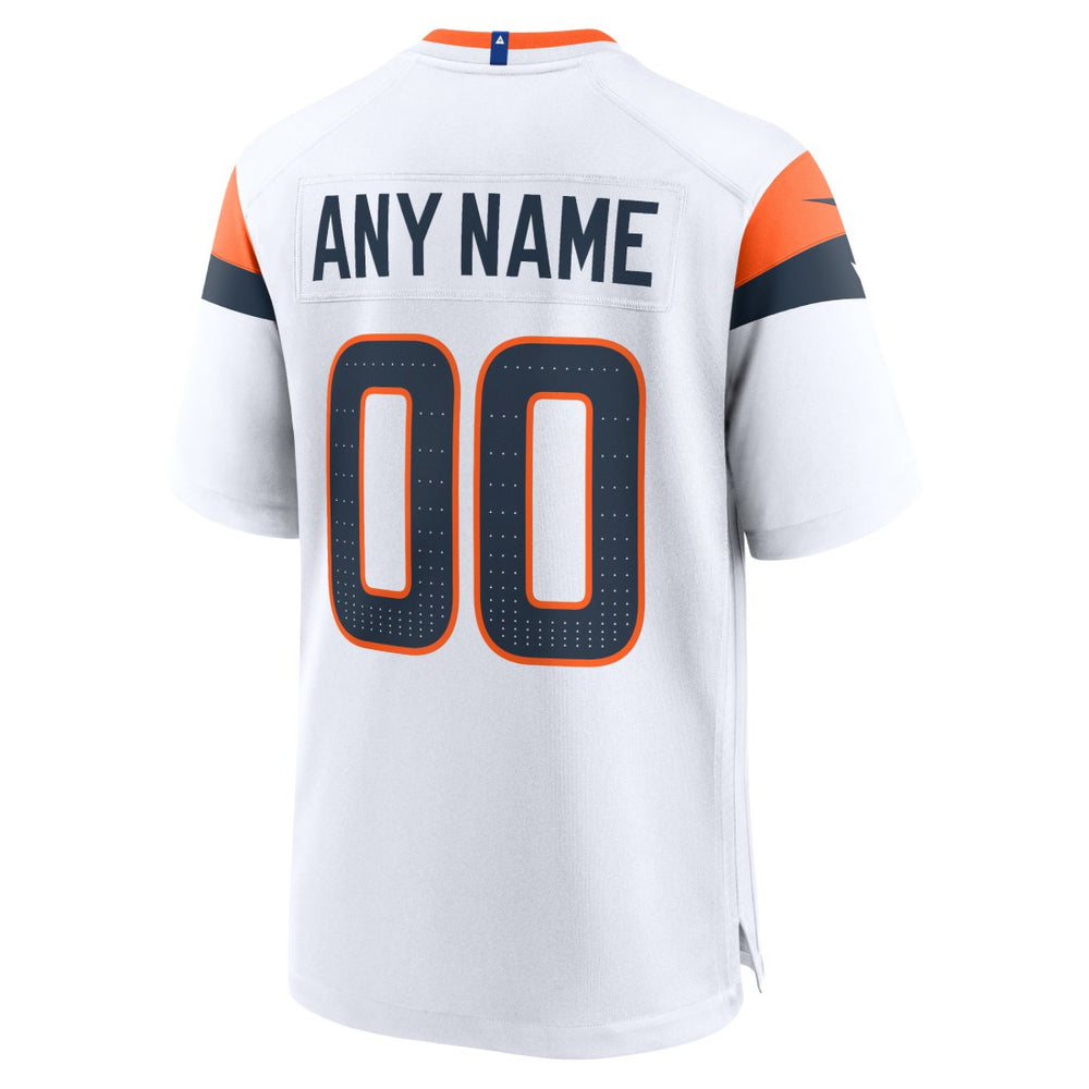 Denver Broncos Mile High Collection Custom Game Jersey White - Nike