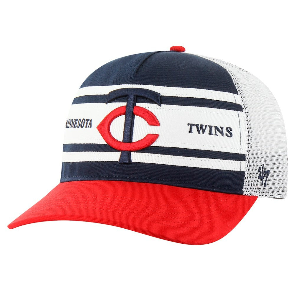Minnesota Twins '47 Gridiron Super Stripe Relaxed Trucker Hitch Adjustable Hat discount