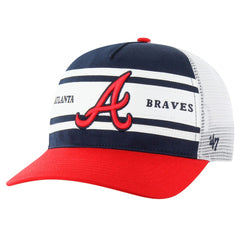 Atlanta Braves '47 Gridiron Super Stripe Relaxed Trucker Hitch Adjustable Hat Near Me