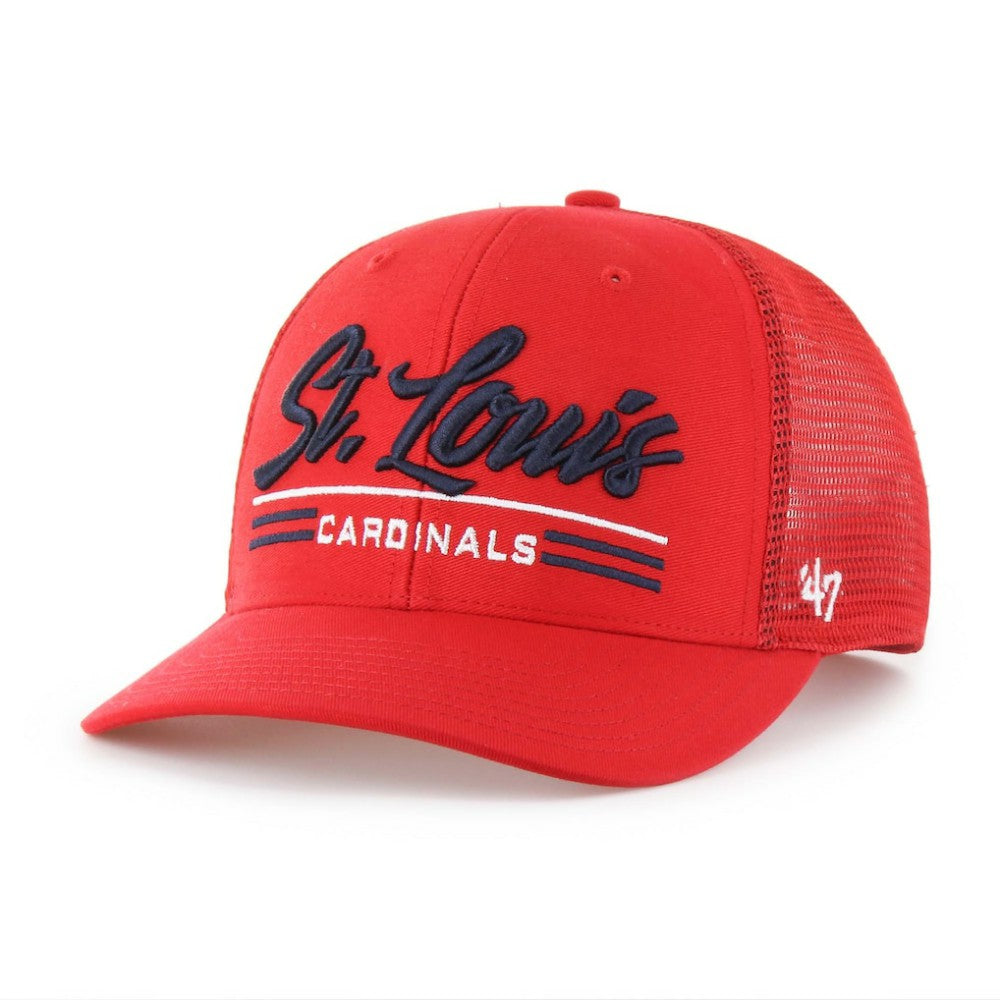 St. Louis Cardinals '47 Garner Trucker Adjustable Hat Lifestyle