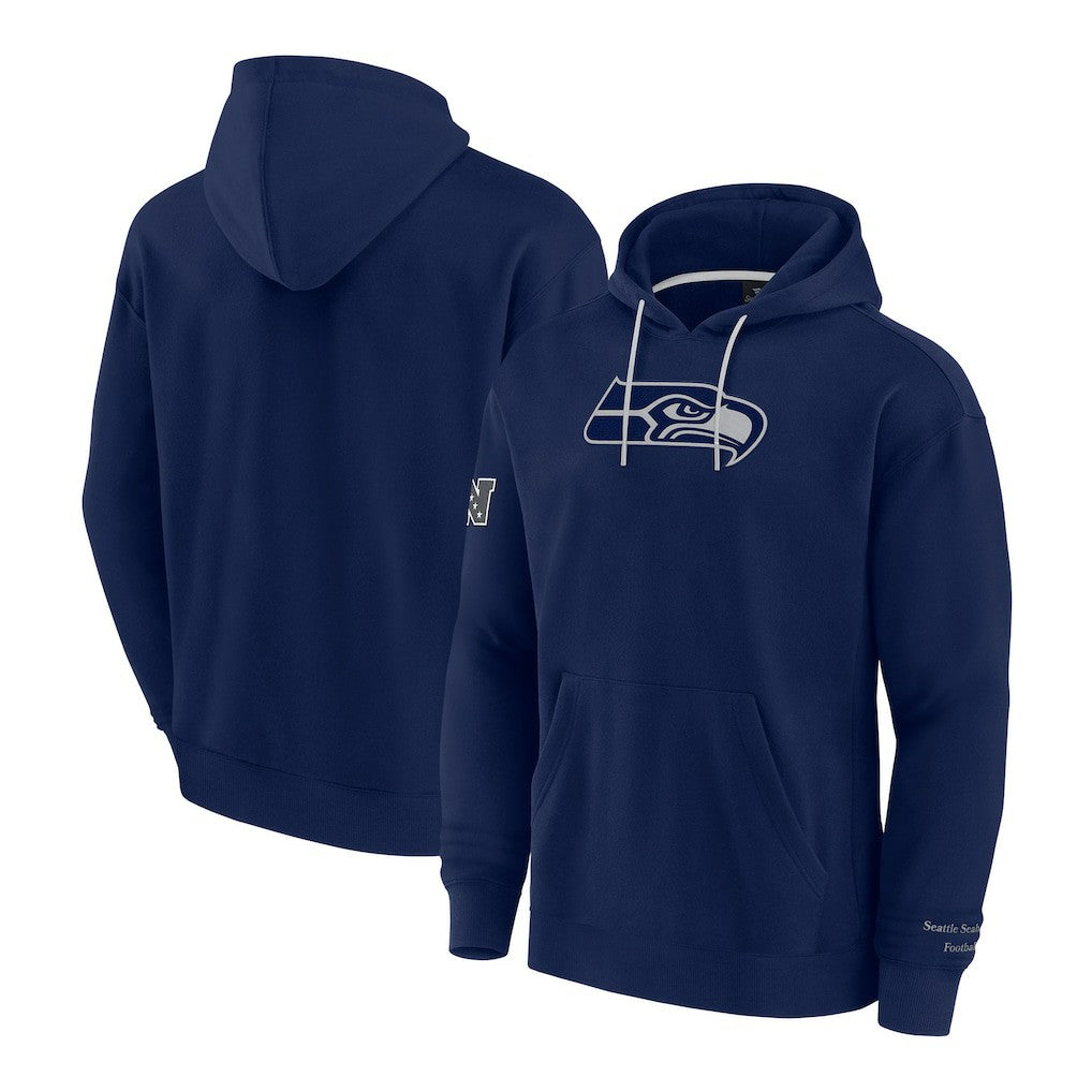 Seattle Seahawks Elements Pace Pullover Hoodie College Navy - Fanatics