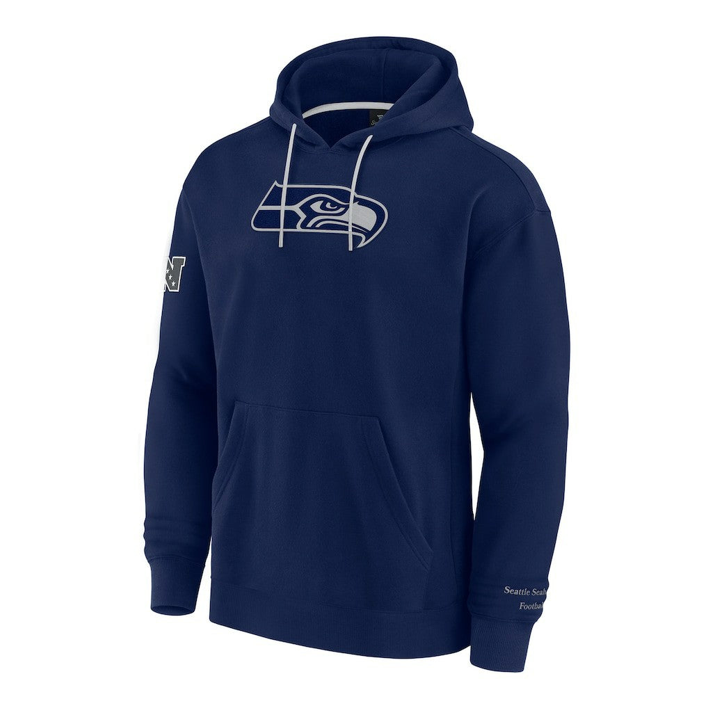 Seattle Seahawks Elements Pace Pullover Hoodie College Navy - Fanatics