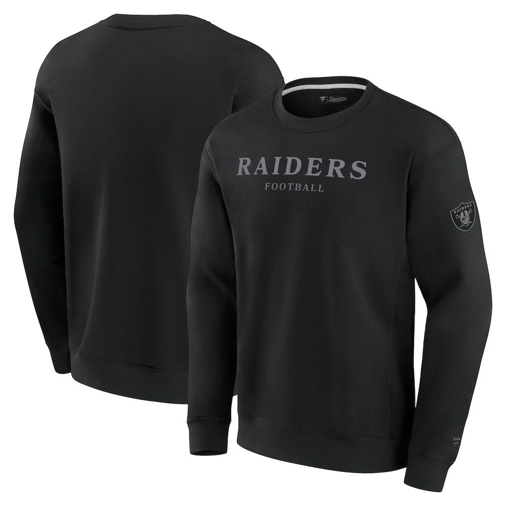 Las Vegas Raiders Unisex Elements Unlimited Fleece Pullover Sweatshirt Black - Fanatics