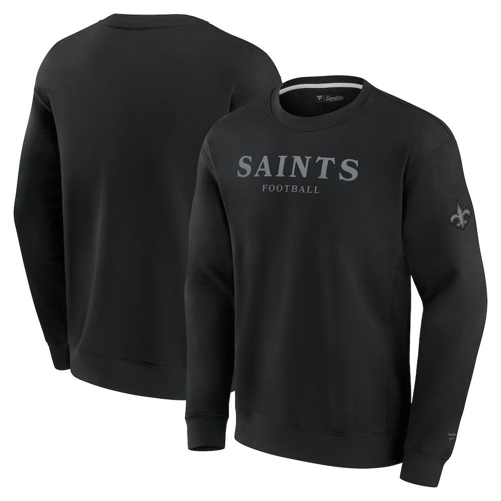 New Orleans Saints Unisex Elements Unlimited Fleece Pullover Sweatshirt Black - Fanatics