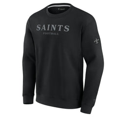 New Orleans Saints Unisex Elements Unlimited Fleece Pullover Sweatshirt Black - Fanatics