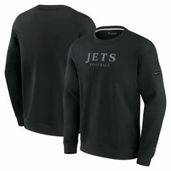New York Jets Unisex Elements Unlimited Fleece Pullover Sweatshirt Black - Fanatics