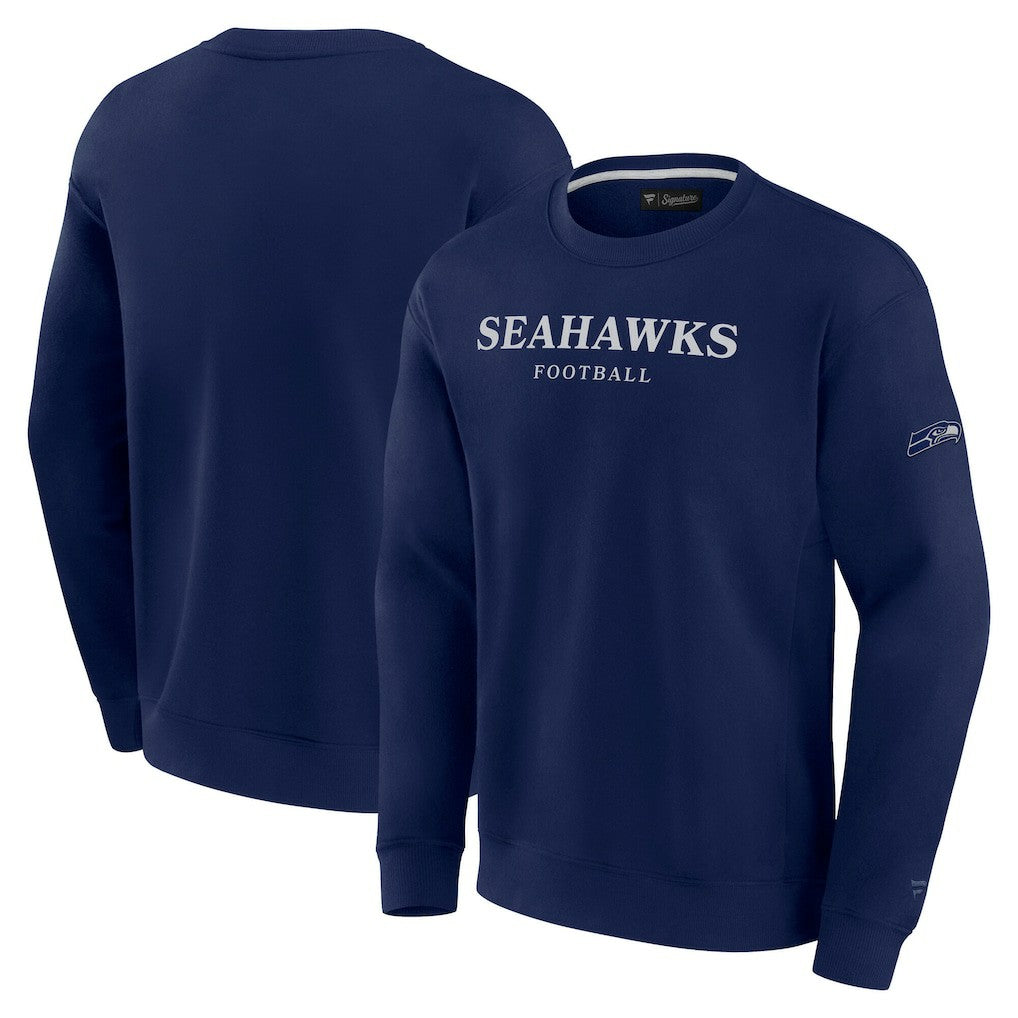 Seattle Seahawks Unisex Elements Unlimited Fleece Pullover Sweatshirt College Navy - Fanatics