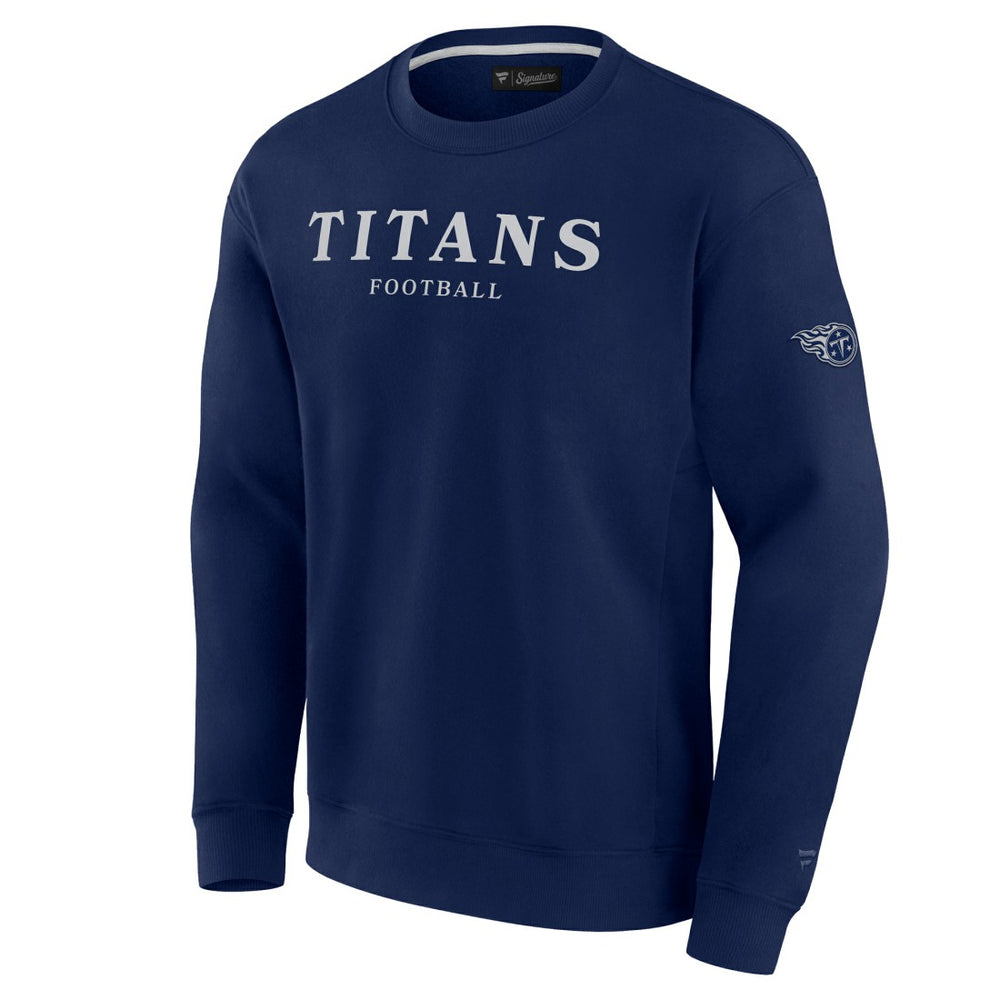 Tennessee Titans Unisex Elements Unlimited Fleece Pullover Sweatshirt Navy - Fanatics
