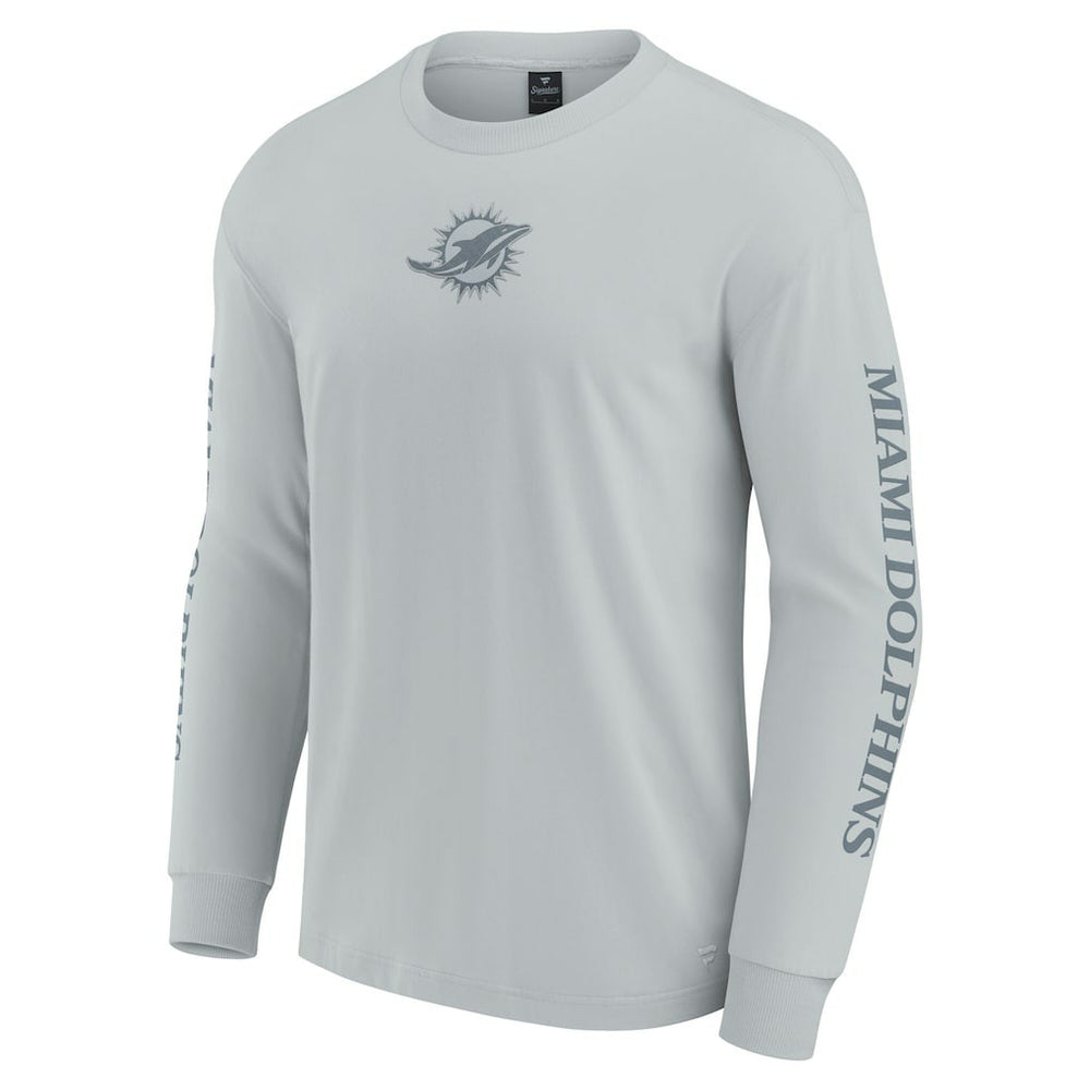 Miami Dolphins Unisex Elements Strive Long Sleeve T-Shirt Gray - Fanatics