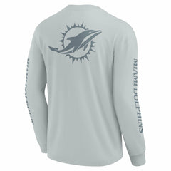 Miami Dolphins Unisex Elements Strive Long Sleeve T-Shirt Gray - Fanatics