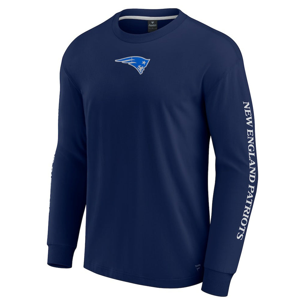 New England Patriots Unisex Elements Strive Long Sleeve T-Shirt Navy - Fanatics