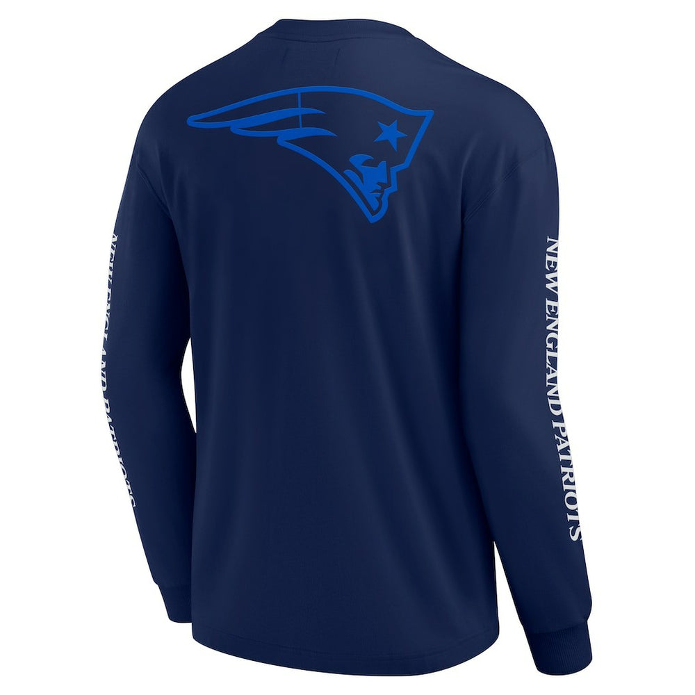 New England Patriots Unisex Elements Strive Long Sleeve T-Shirt Navy - Fanatics