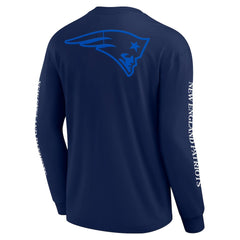 New England Patriots Unisex Elements Strive Long Sleeve T-Shirt Navy - Fanatics
