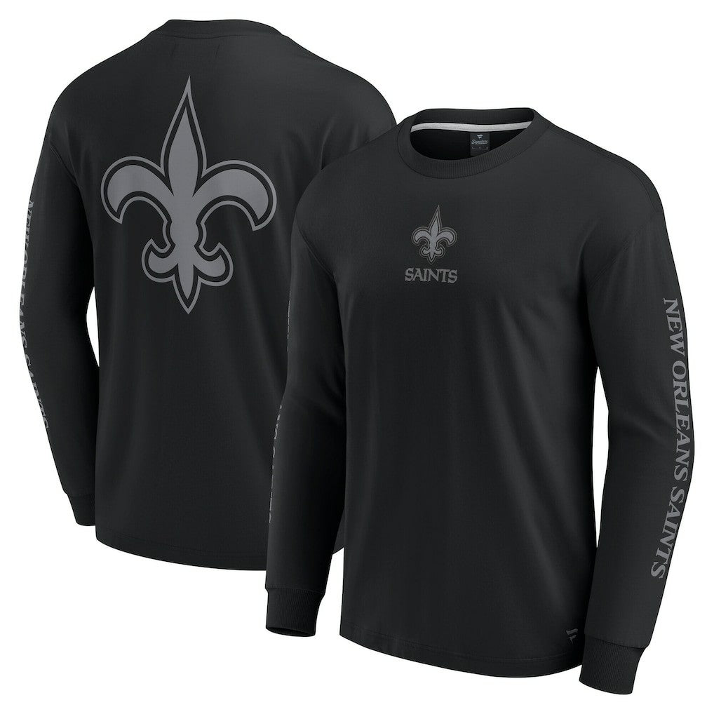 New Orleans Saints Unisex Elements Strive Long Sleeve T-Shirt Black - Fanatics