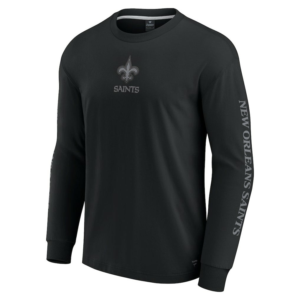 New Orleans Saints Unisex Elements Strive Long Sleeve T-Shirt Black - Fanatics