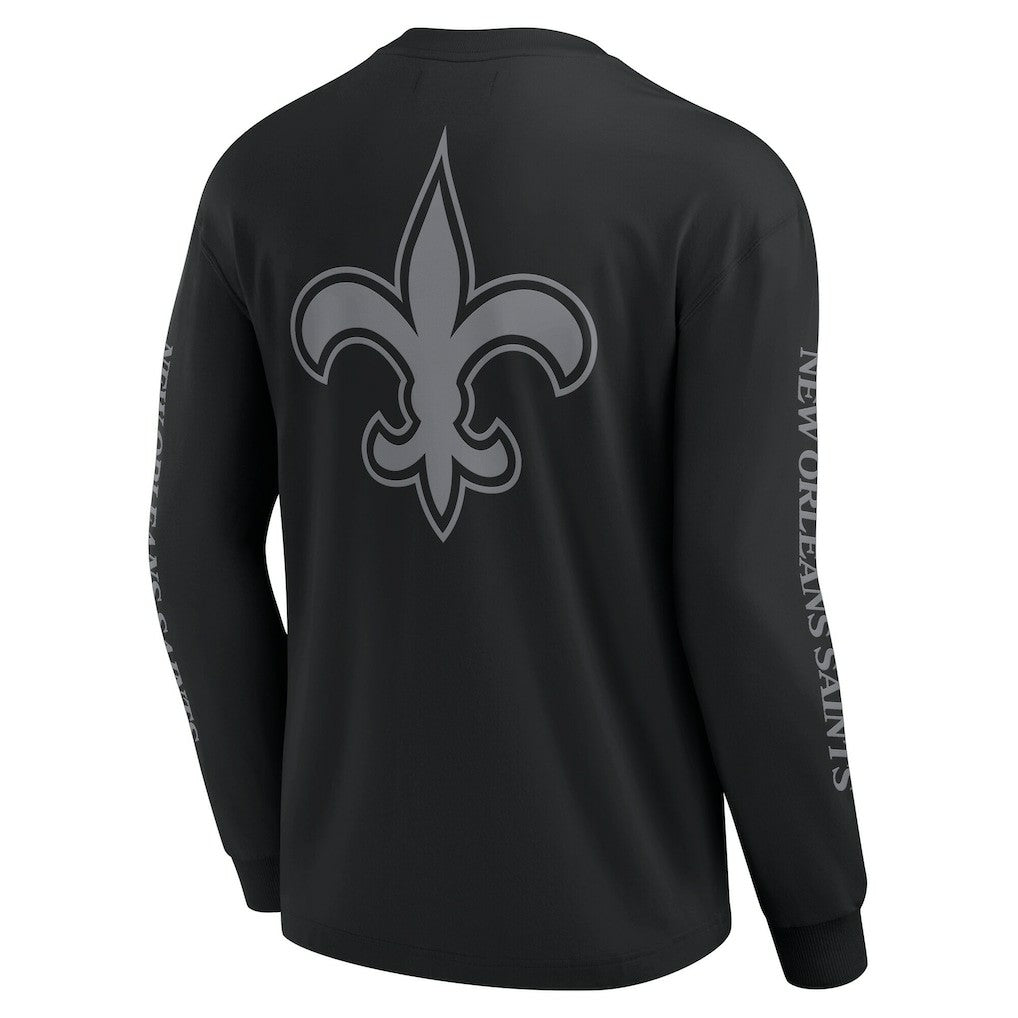 New Orleans Saints Unisex Elements Strive Long Sleeve T-Shirt Black - Fanatics
