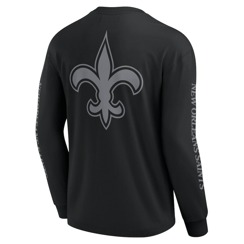 New Orleans Saints Unisex Elements Strive Long Sleeve T-Shirt Black - Fanatics
