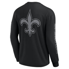 New Orleans Saints Unisex Elements Strive Long Sleeve T-Shirt Black - Fanatics