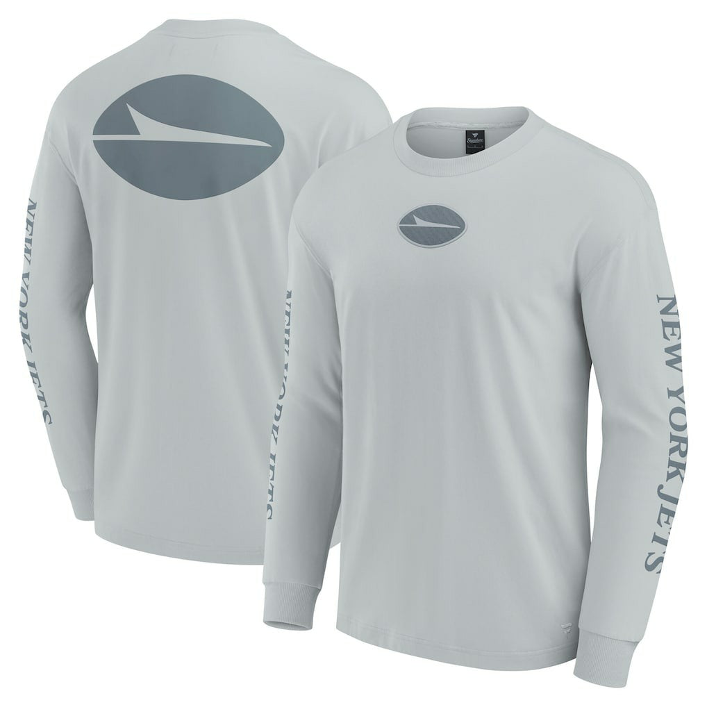 New York Jets Unisex Elements Strive Long Sleeve T-Shirt Gray - Fanatics