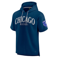 Chicago Bears Unisex Elements Ready Short Sleeve Pullover Hoodie Navy - Fanatics