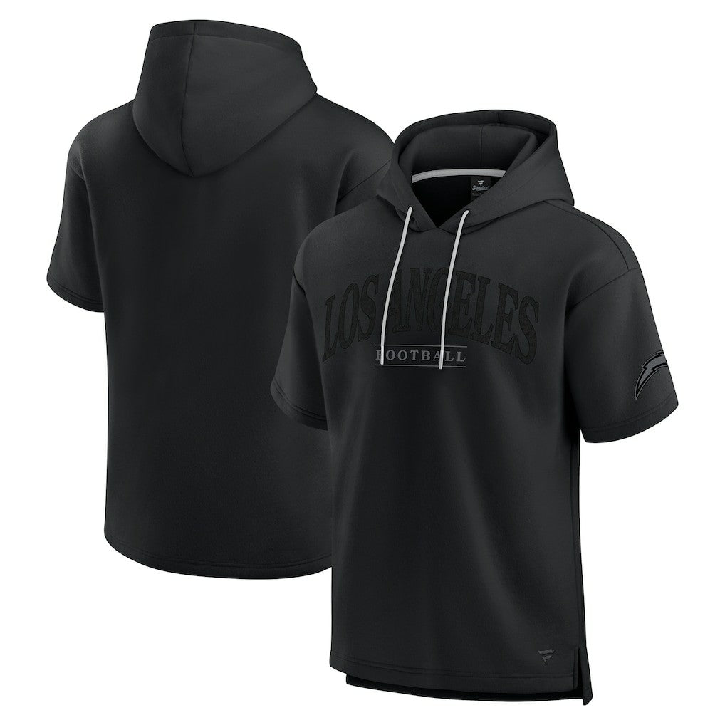 Los Angeles Chargers Unisex Elements Ready Short Sleeve Pullover Hoodie Black - Fanatics