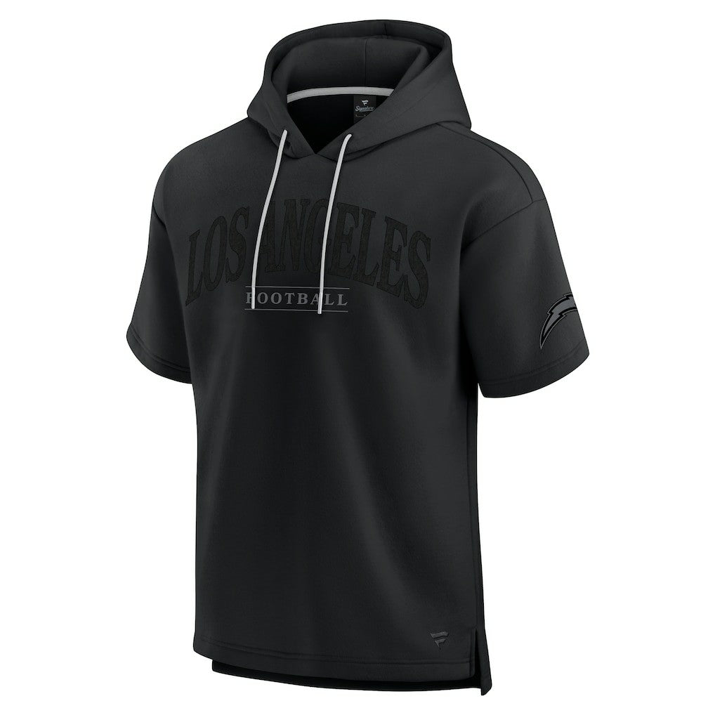 Los Angeles Chargers Unisex Elements Ready Short Sleeve Pullover Hoodie Black - Fanatics