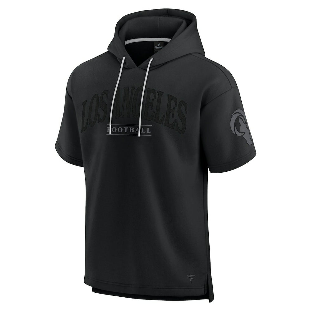 Los Angeles Rams Unisex Elements Ready Short Sleeve Pullover Hoodie Black - Fanatics